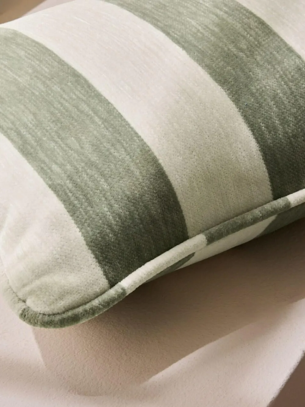 Next 50 x 30cm Chenille Stripe Cushion^ Cushions & Throws