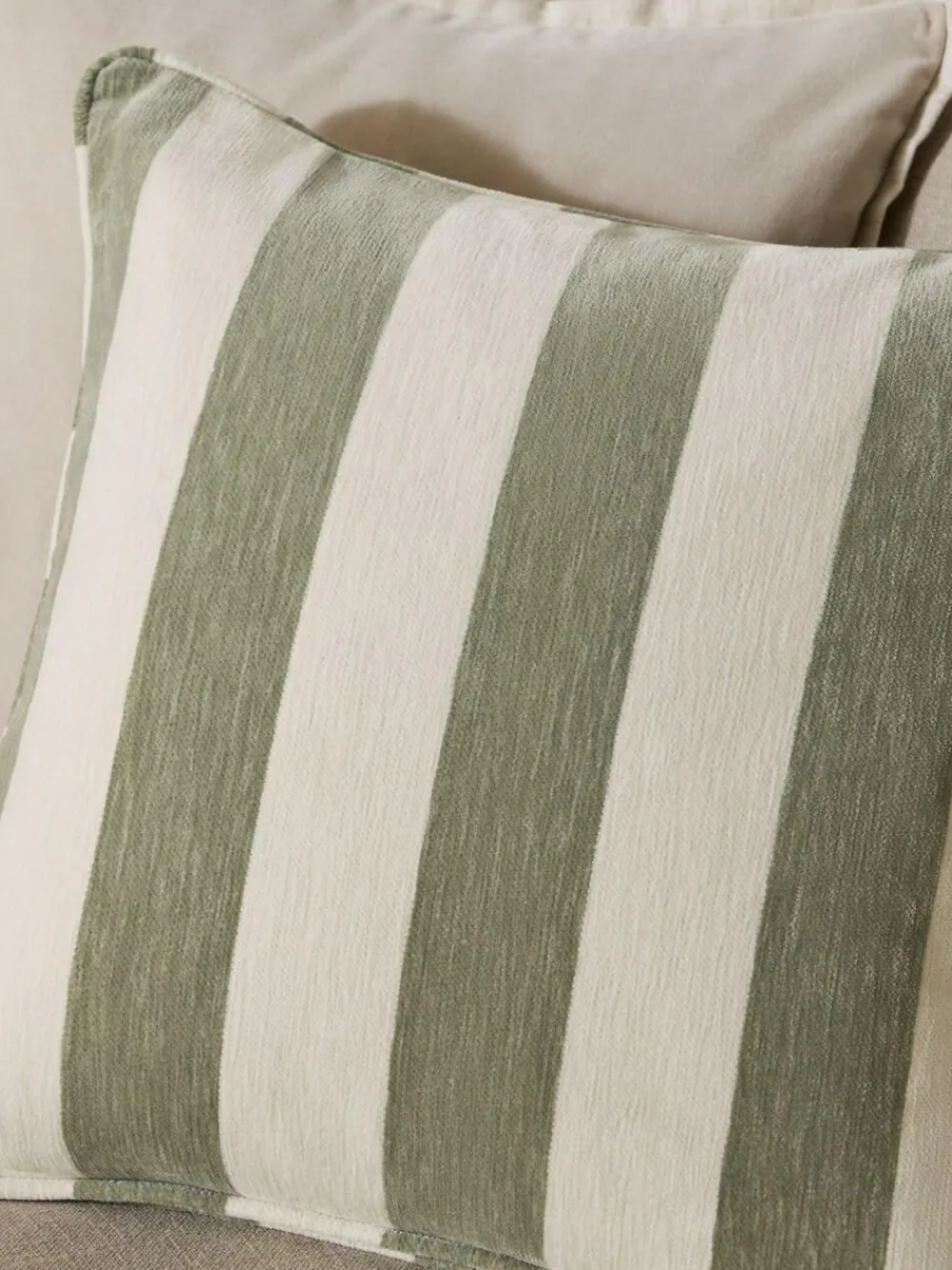 Next 50 x 50cm Chenille Stripe Cushion^ Cushions & Throws