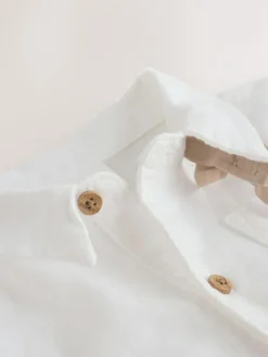 Online Next Sage Green Baby Shirt Trousers and Braces Set 3 Piece (0mths-2yrs)