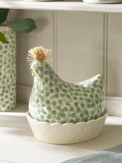 Next Ceramic Chicken Egg House^ Storage & Organisation