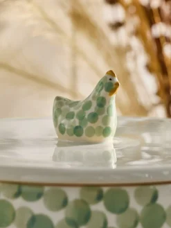 Sale Next Sage Green Chicken Ceramic Bread Bin