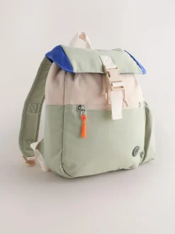 Hot Next Sage Green Colourblock Small Backpack
