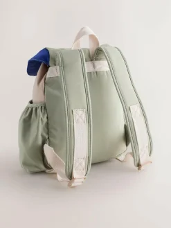 Hot Next Sage Green Colourblock Small Backpack
