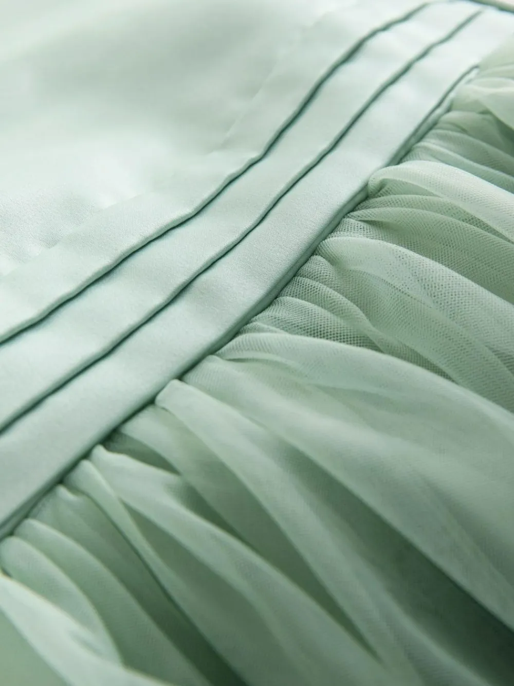 Clearance Next Flower Girl Bow Dress (3-12yrs) Sage Green