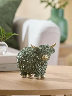 Next Sage Green Hamish The Highland Cow Small Ornament^ Ornaments