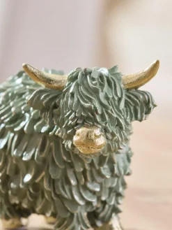Next Sage Green Hamish The Highland Cow Small Ornament^ Ornaments
