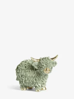 Next Sage Green Hamish The Highland Cow Small Ornament^ Ornaments