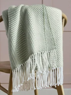 Next Herringbone Cosy Throw^ Cushions & Throws