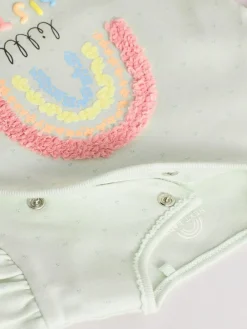 Best Next Family Baby Sleepsuit (0-2yrs) Sage Green Little Sister