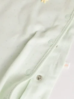 Best Next Family Baby Sleepsuit (0-2yrs) Sage Green Little Sister