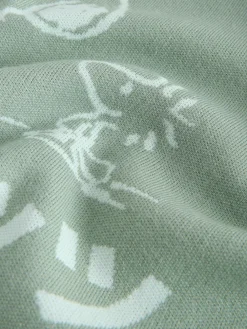 Next Sage Green Relaxed Fit Snoopy Graphic Print Crew Neck Jumper^ Knitwear|Knitwear