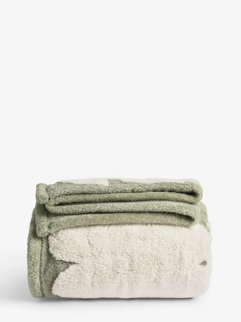 Next Sage Green Sage Floral Fleece Throw^ Cushions & Throws