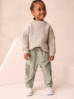 Next Sage Green Side Pocket Pull On Trousers (3mths-7yrs)^BOY Pants & Leggings|Joggers