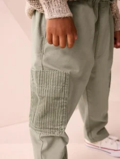 Next Sage Green Side Pocket Pull On Trousers (3mths-7yrs)^BOY Pants & Leggings|Joggers