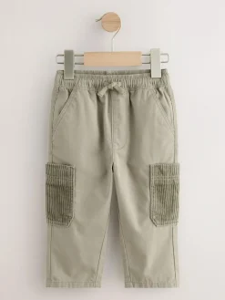 Next Sage Green Side Pocket Pull On Trousers (3mths-7yrs)^BOY Pants & Leggings|Joggers