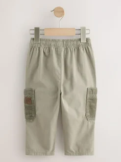 Next Sage Green Side Pocket Pull On Trousers (3mths-7yrs)^BOY Pants & Leggings|Joggers