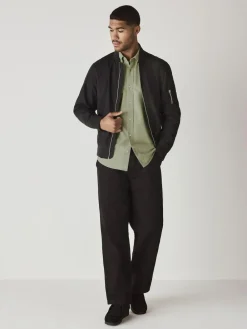 Next Sage Green Slim Fit Long Sleeve Oxford Shirt^ Shirts