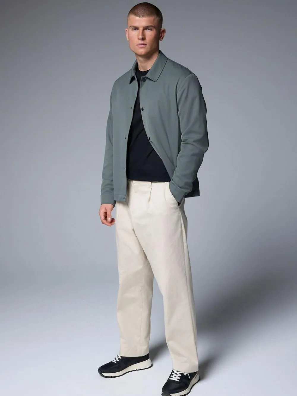 New Next Smart Coach Jacket Sage Green