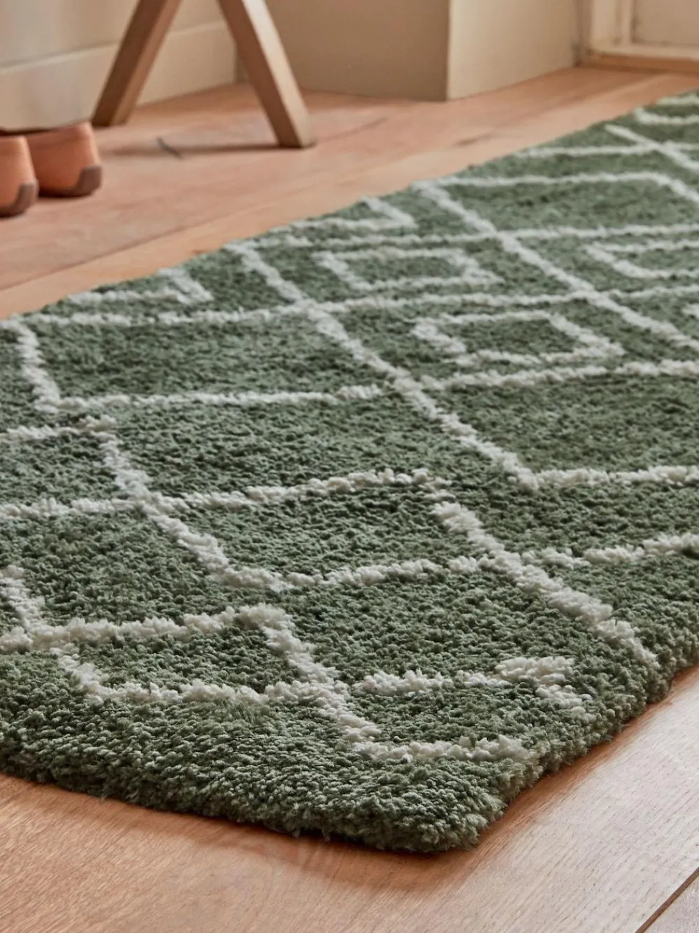Next Sage Green Smart Global Berber Runner^ Rugs & Runners