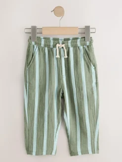 Next Soft Textured Pull On Trousers (3mths-7yrs)^BOY Pants & Chinos