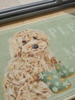Sale Next Sage Green Washable Cockapoo Doormat