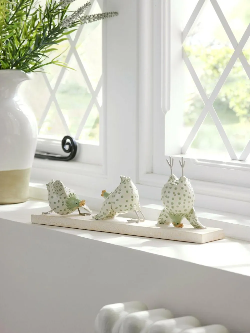 Next Sage Green Yoga Chicken Ornament^ Ornaments