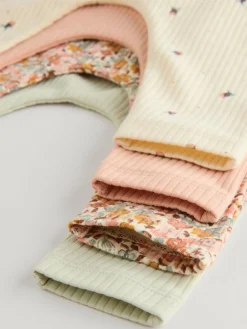 Next Sage Green/Coral/Ditsy Baby Leggings 4 Pack (0mths-2yrs)^ Pants & Leggings|Pants & Leggings