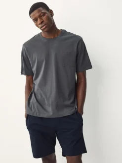 Best Next Sage Green/Slate Grey Jersey Short Pyjamas Set 2 Pack