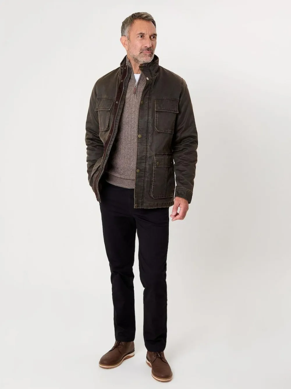 Saltwell Utility Brown Jacket^ Coats & Jackets|Coats & Jackets