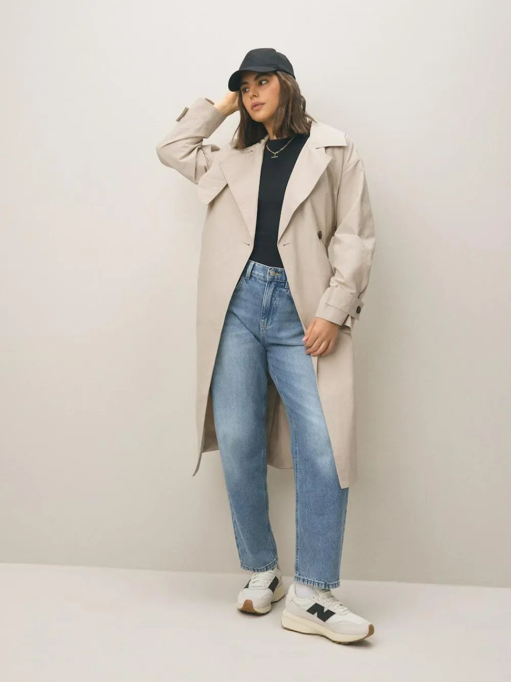 Outlet Next Shower Resistant Trench Coat Sand