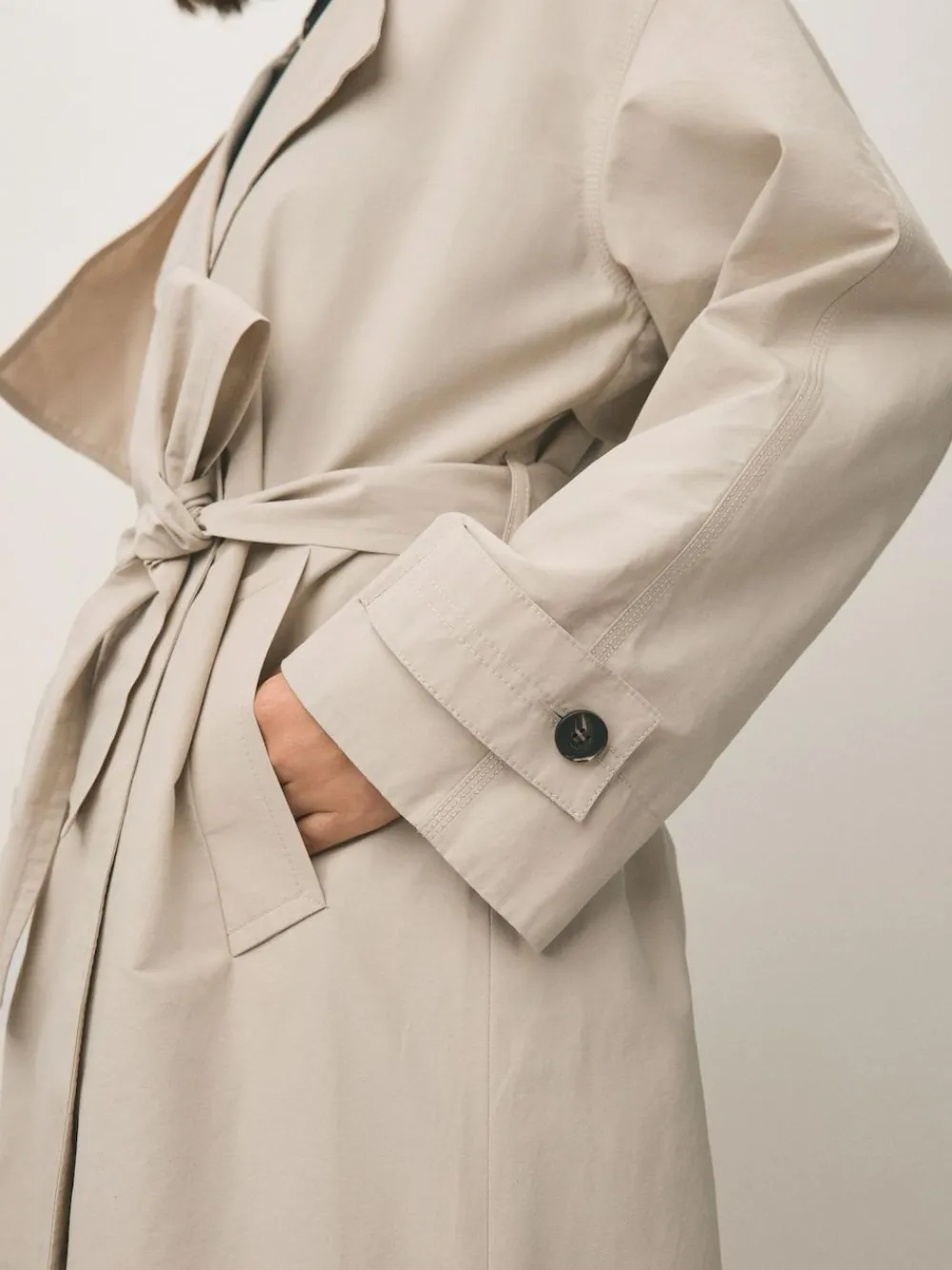 Outlet Next Shower Resistant Trench Coat Sand