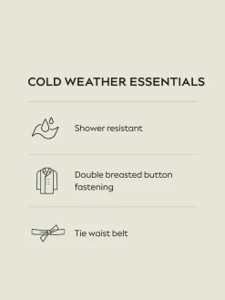 Outlet Next Shower Resistant Trench Coat Sand