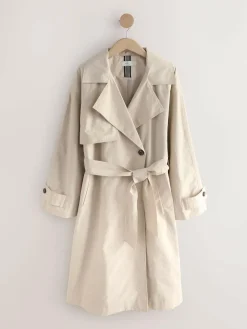 Outlet Next Shower Resistant Trench Coat Sand