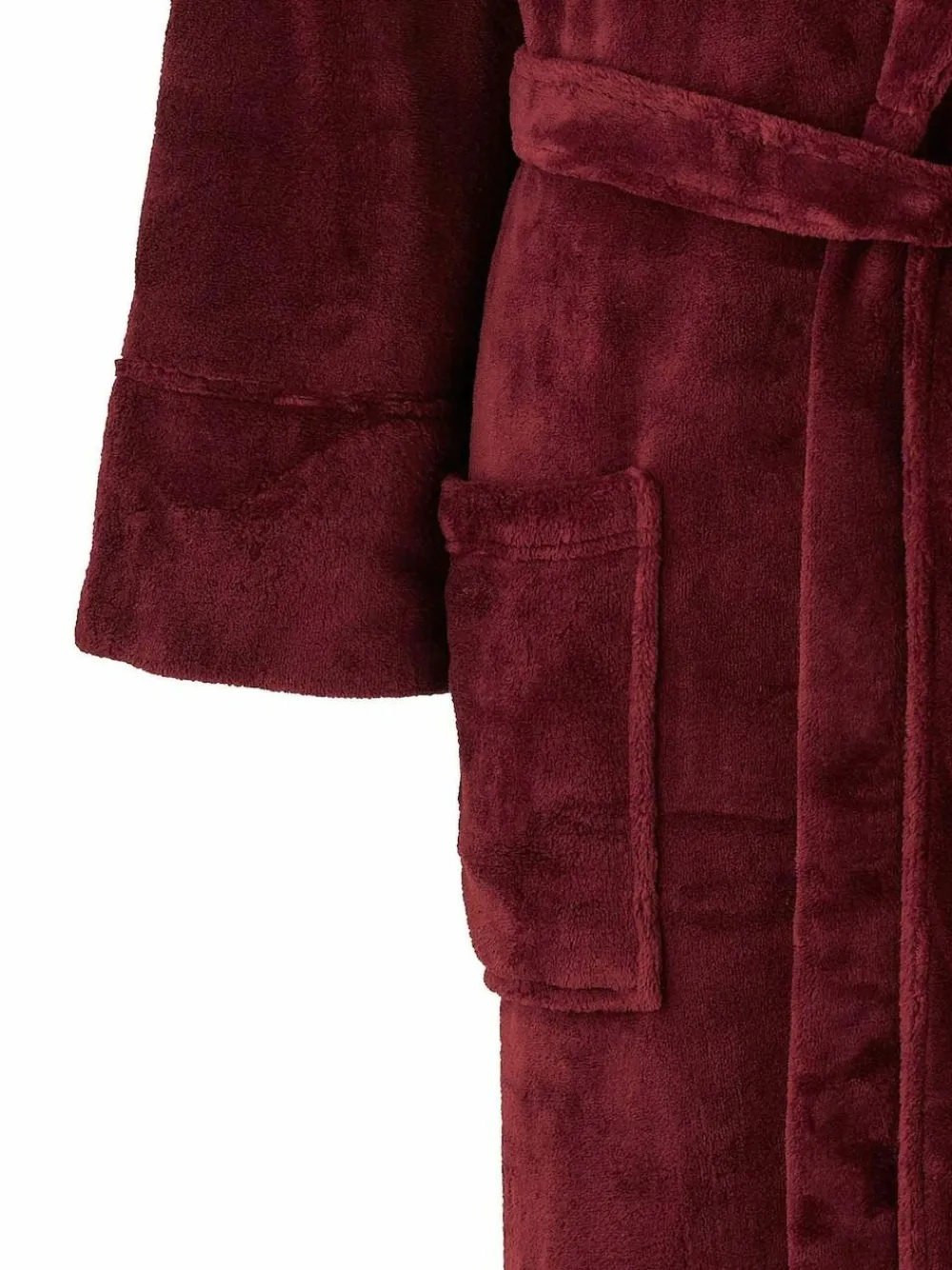 Online Savile Row Company Red Lightweight Soft Fleece Dressing Gown
