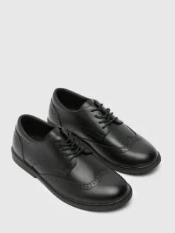 Schuh Black Lewis Leather Brogues^BOY School Shoes|Boys Shoes