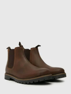 Sale Schuh Standard Fit Dawson Leather Chelsea Boots Brown