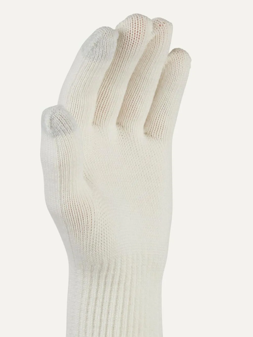 Online Sealskinz Cream Hanworth Solo Merino Gloves
