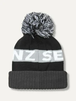 Sealskinz Foulden Water Repellent Cold Weather Bobble Hat Black