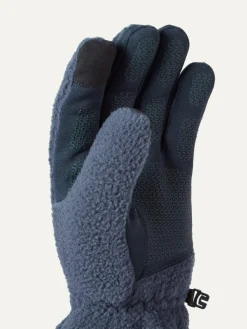 Outlet Sealskinz Hoveton Waterproof Heavy Sherpa Fleece Gloves Blue