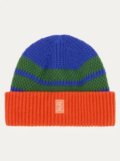 Online Sealskinz Kids Blue Apton Waterproof Cold Weather Striped Roll Cuff Beanie