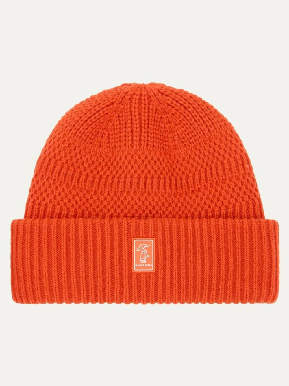 Online Sealskinz Kids Ruston Waterproof Cold Weather Roll Cuff Beanie Orange