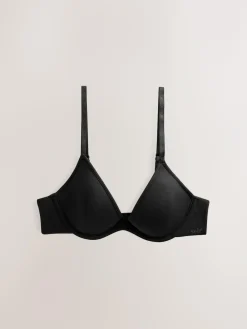 Hot self. Pad Plunge Smoothing Scoop Bra Black