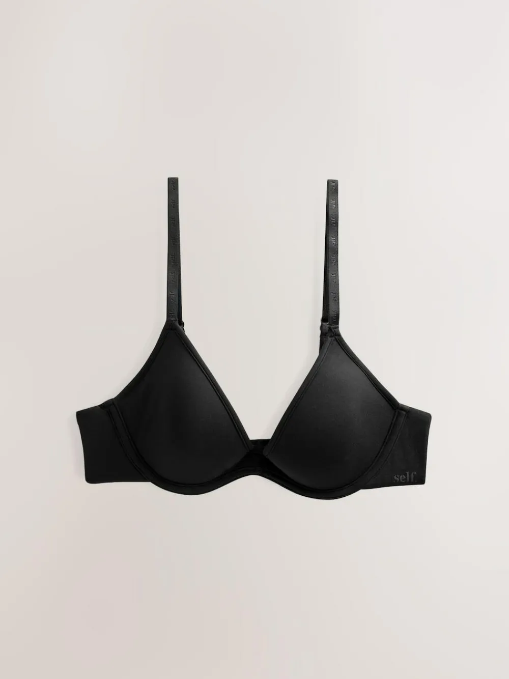 Hot self. Pad Plunge Smoothing Scoop Bra Black