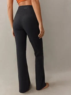 New self. Rib Wide Leggings Black