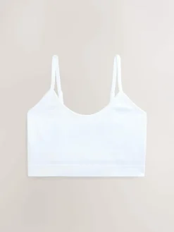 New self. Seamless Rib Long Line Bralette 2 Pack Black/White