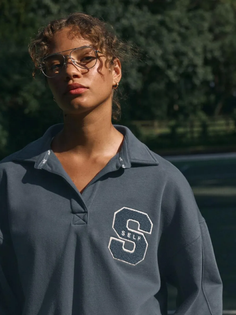 Online self. Rugby Sweatshirt Blue