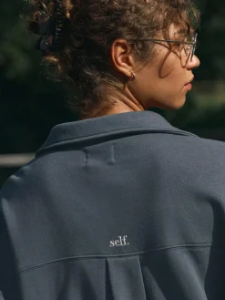 Online self. Rugby Sweatshirt Blue