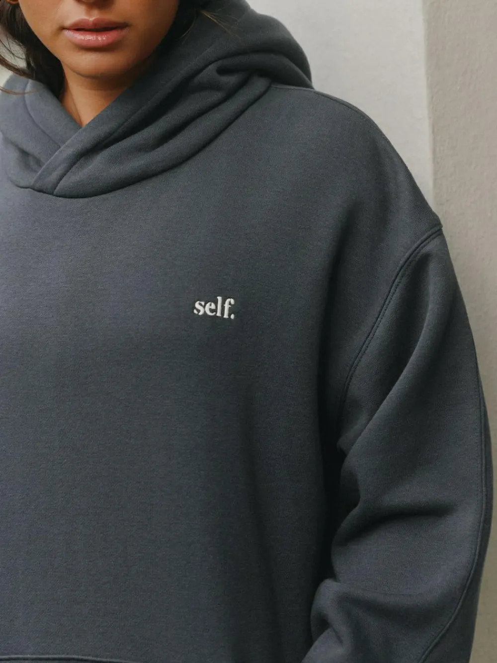 self. Charcoal Grey Hoodie^Women Loungewear|Hoodies & Sweatshirts