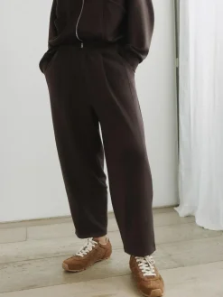 Clearance self. Barrell Leg Joggers Chocolate Brown
