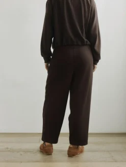 Clearance self. Barrell Leg Joggers Chocolate Brown